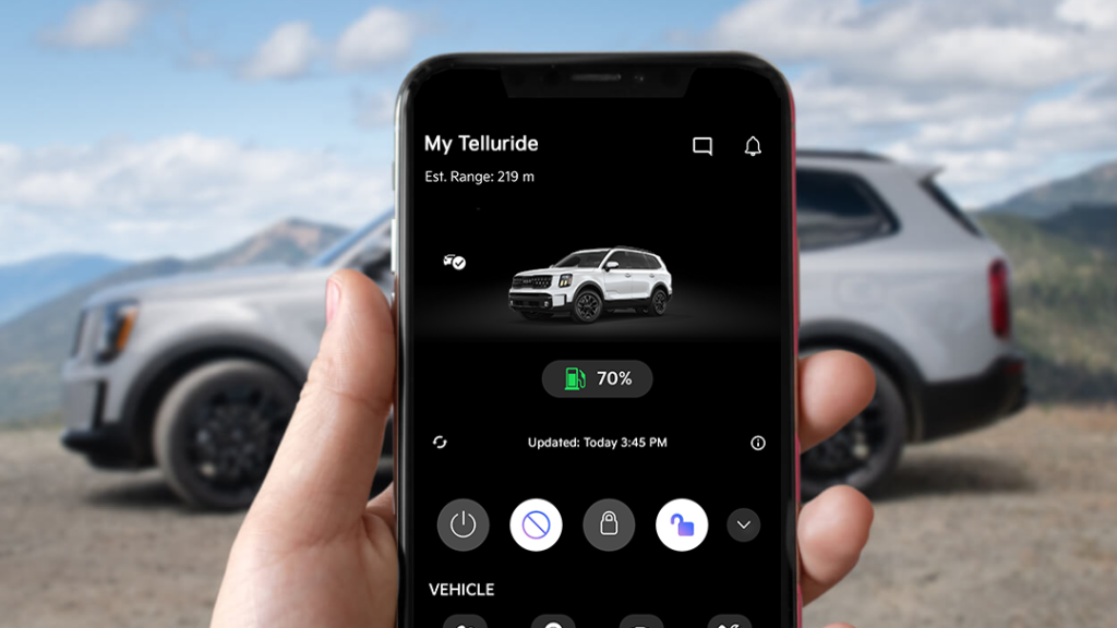 Kia Connect Mobile App drive sync