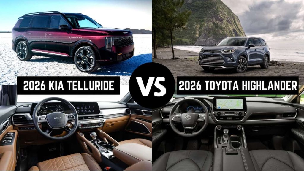 2026 Kia Telluride vs 2026 Toyota Highlander