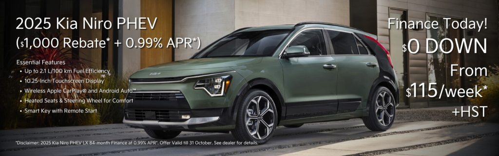 Donnelly Kia 417 Kanata Kia 2025 Kia Niro PHEV Plugin Hybrid Ottawa Lease Offer