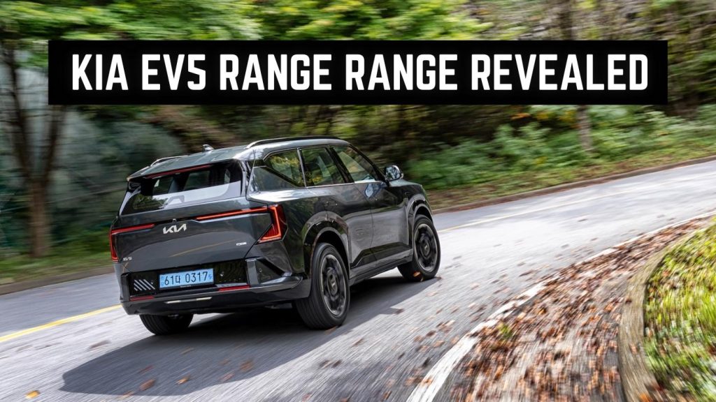 Kia EV5 RANGE Range Revealed Canada US