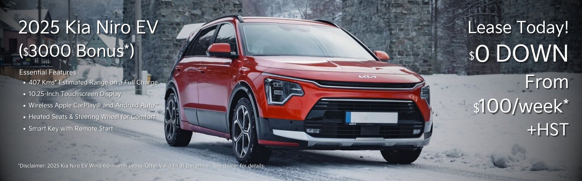 2025 Kia Ottawa Niro EV Lease Offer Bank Street