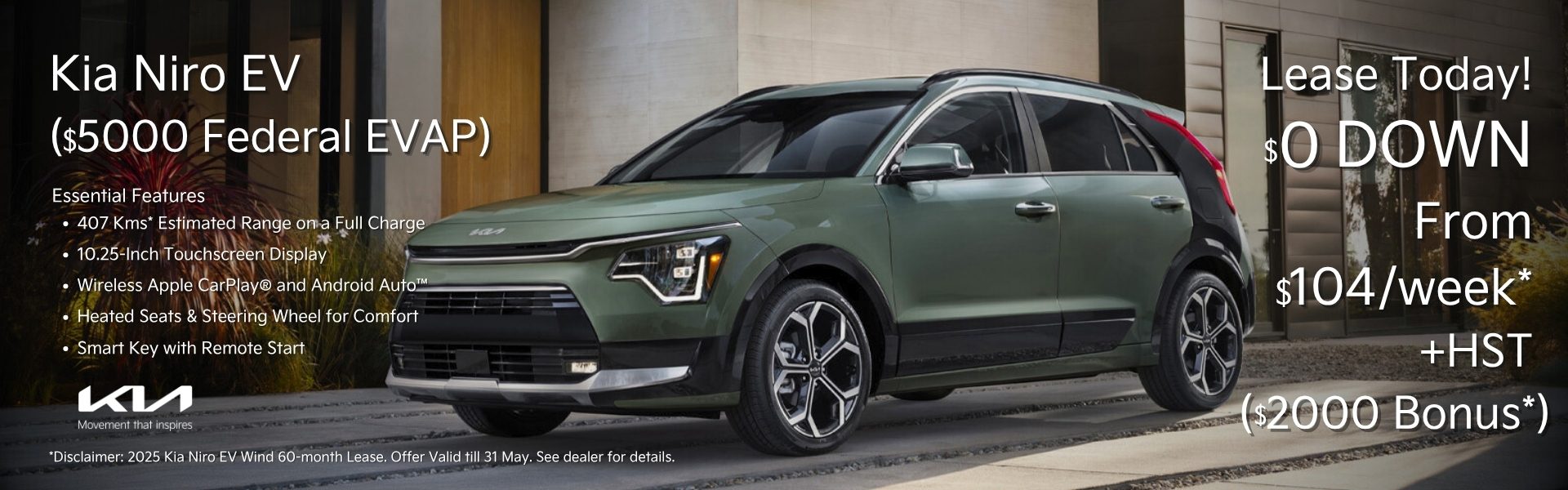 Kia Ottawa Kia Kanata Kia Bank Street Kia Hunt Club 2026 Kia Niro EV Wind Ottawa Lease Offer Kia Ottawa Kia Kanata Kia Bank Street Kia Hunt Club 2026 Kia Niro EV Wind Ottawa Lease Offer